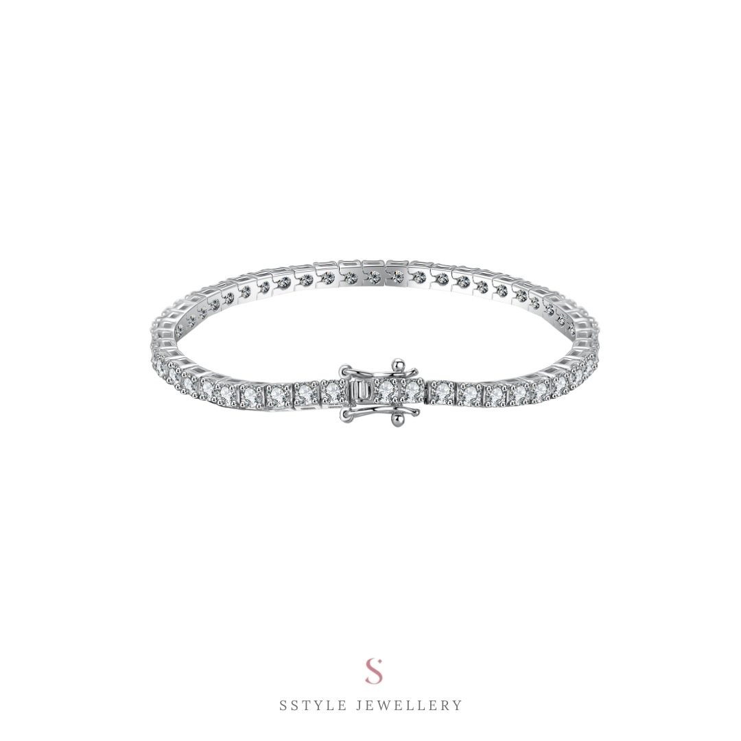 Tennis moissanite diamomd bracelet