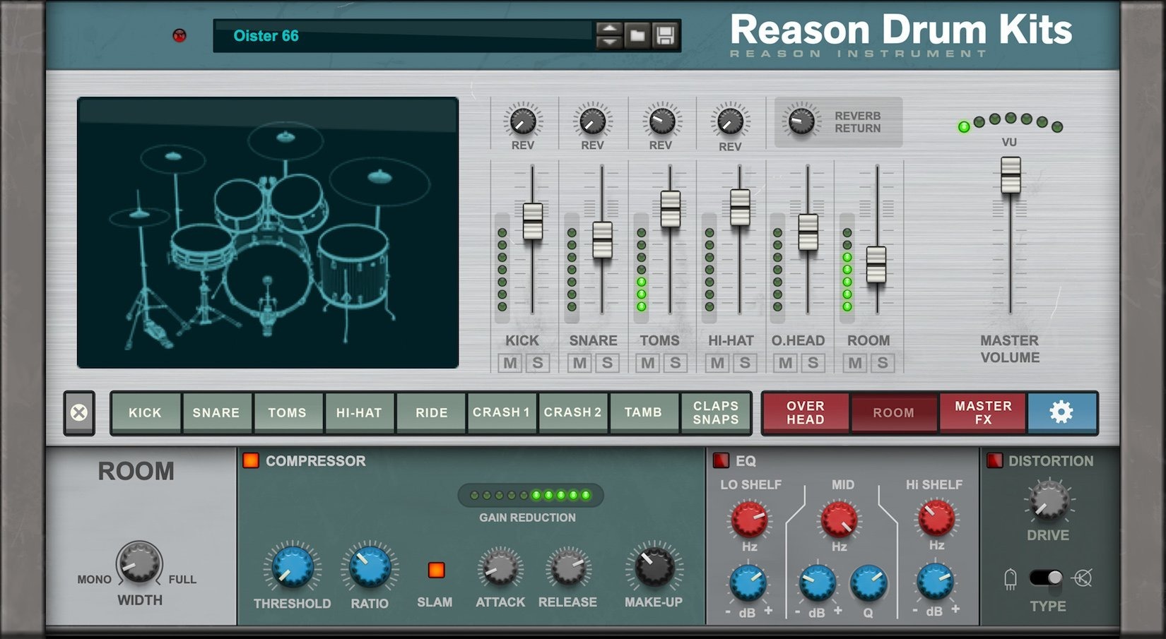 Reason Studios Reason Drum Kits｜錄音室原聲鼓組