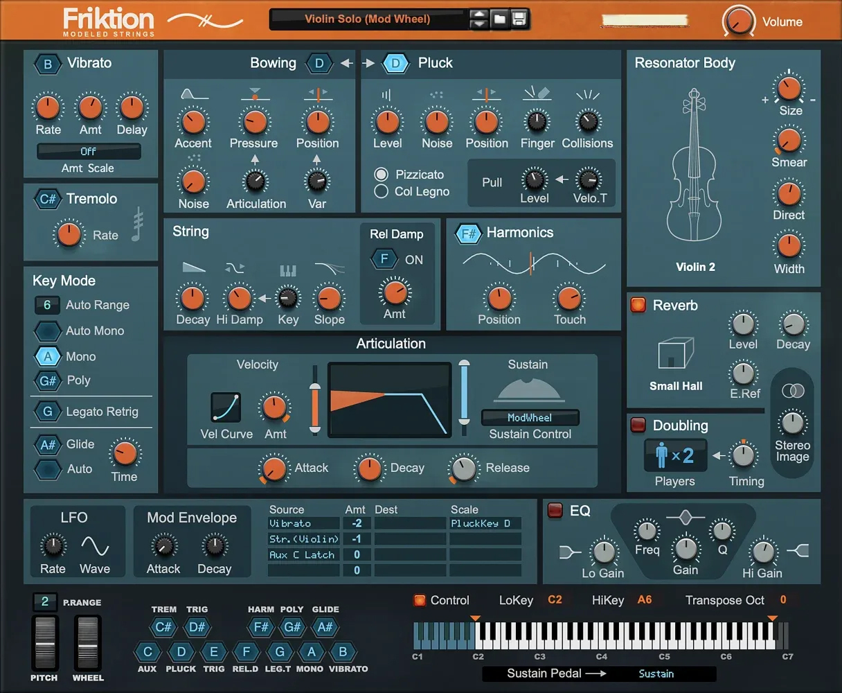 Reason Studio Friktion Modeled Strings