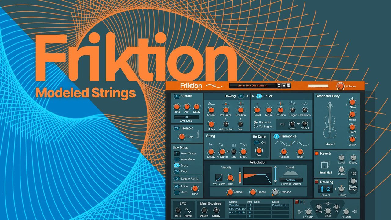 Reason Studios Friktion Modeled Strings｜物理建模弦樂