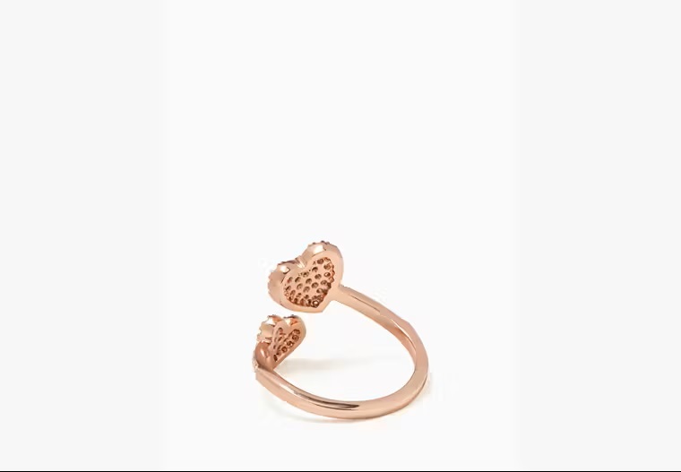 [US] KATE SPADE O0R00152 YOURS TRULY RING,CLR/ROSE GOLD, 767883053232 (SKS554)