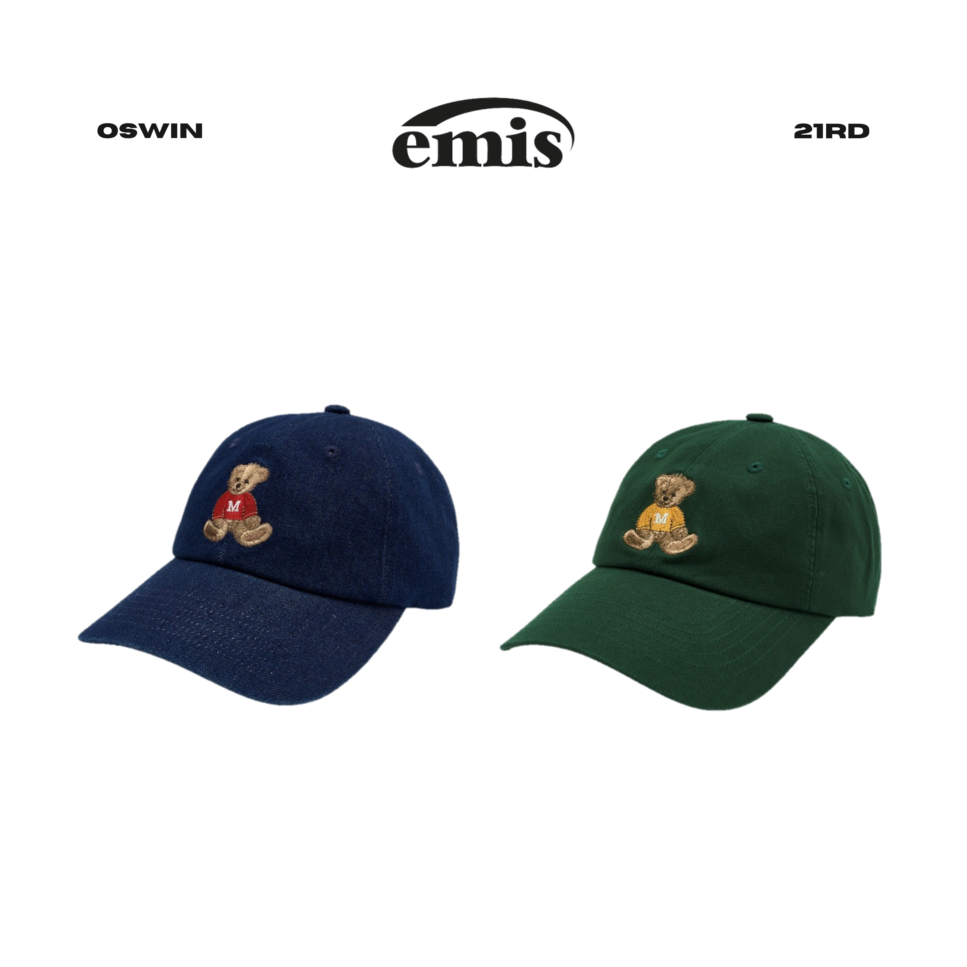 韓國 Marithe FRANCOIS Girbaud MFG 刺繡小熊 棒球帽