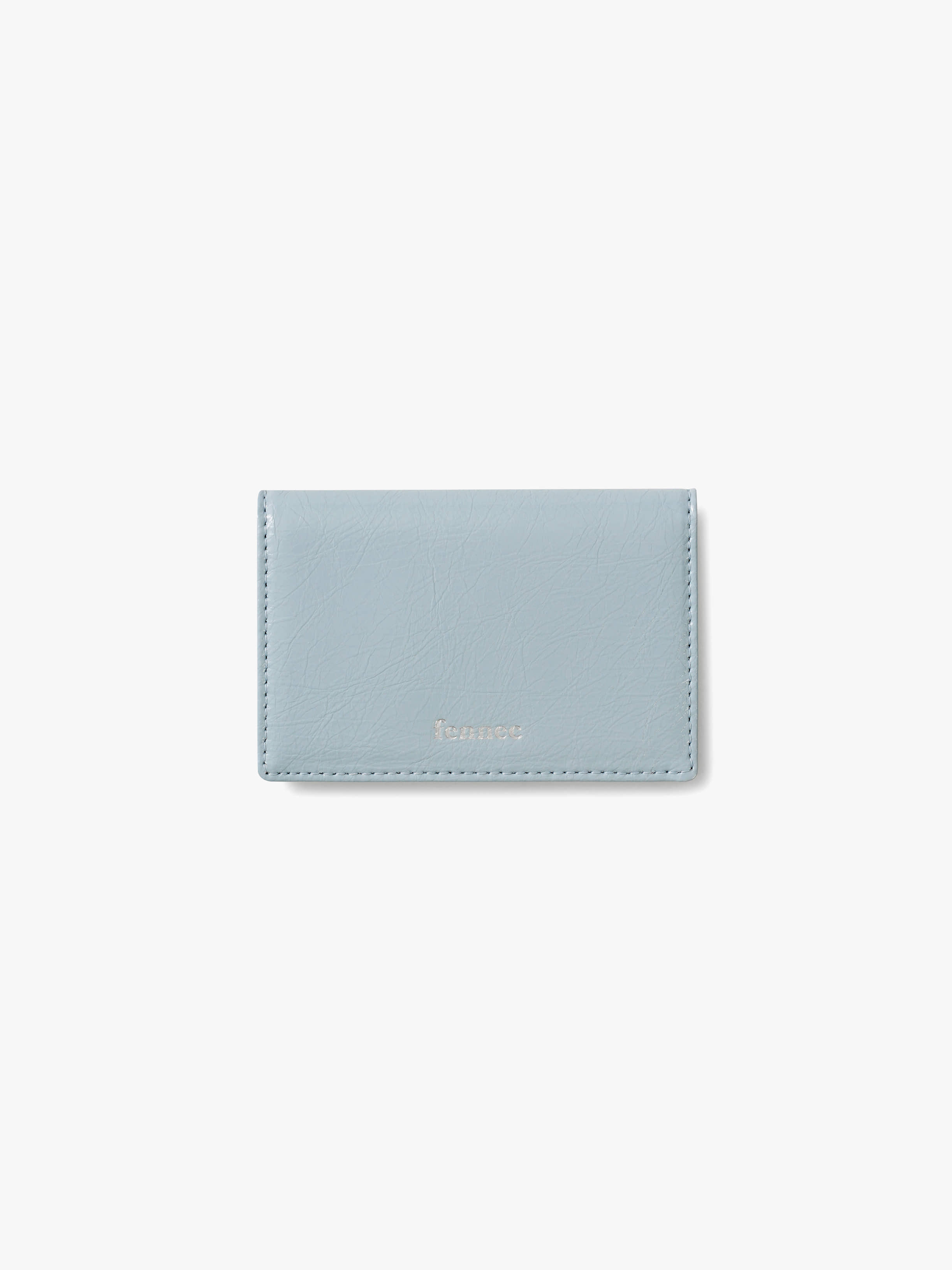 fennec - CRINKLE SOFT CARD CASE (HAZE BLUE)