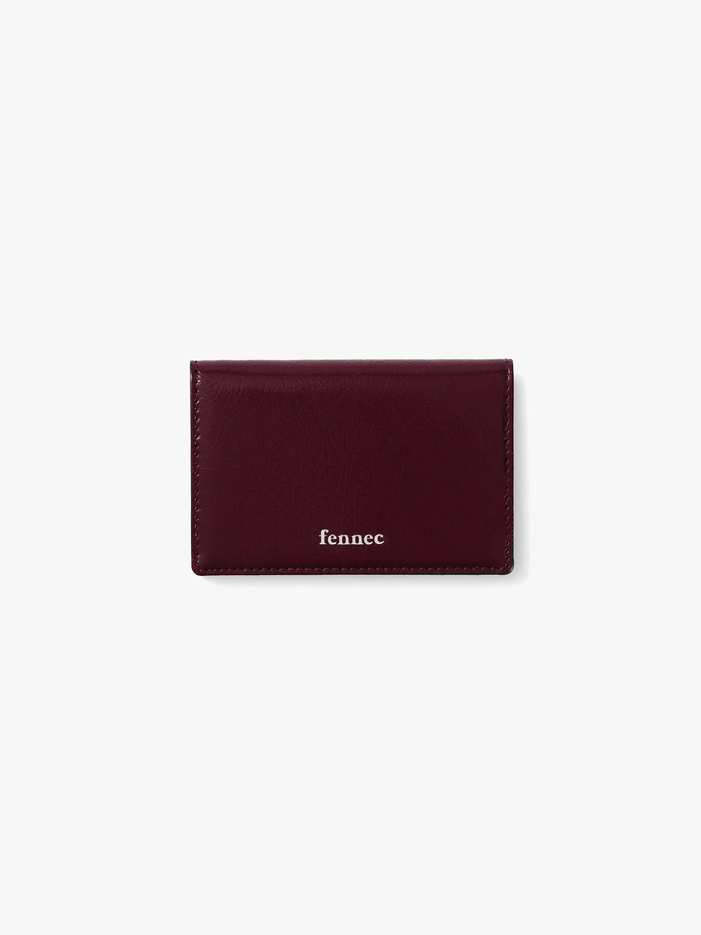 fennec - CRINKLE SOFT CARD CASE (DEEP CHERRY)