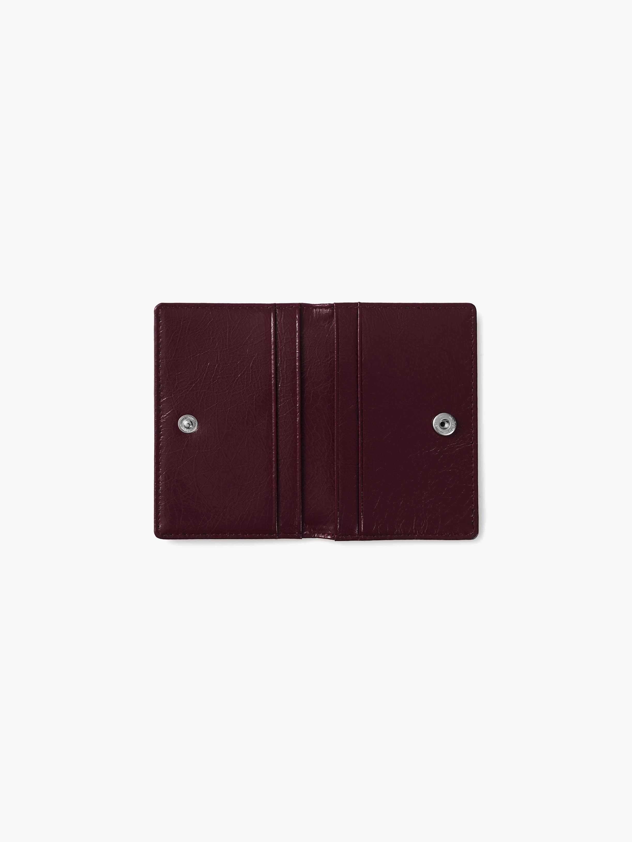 fennec - CRINKLE SOFT CARD CASE (DEEP CHERRY)