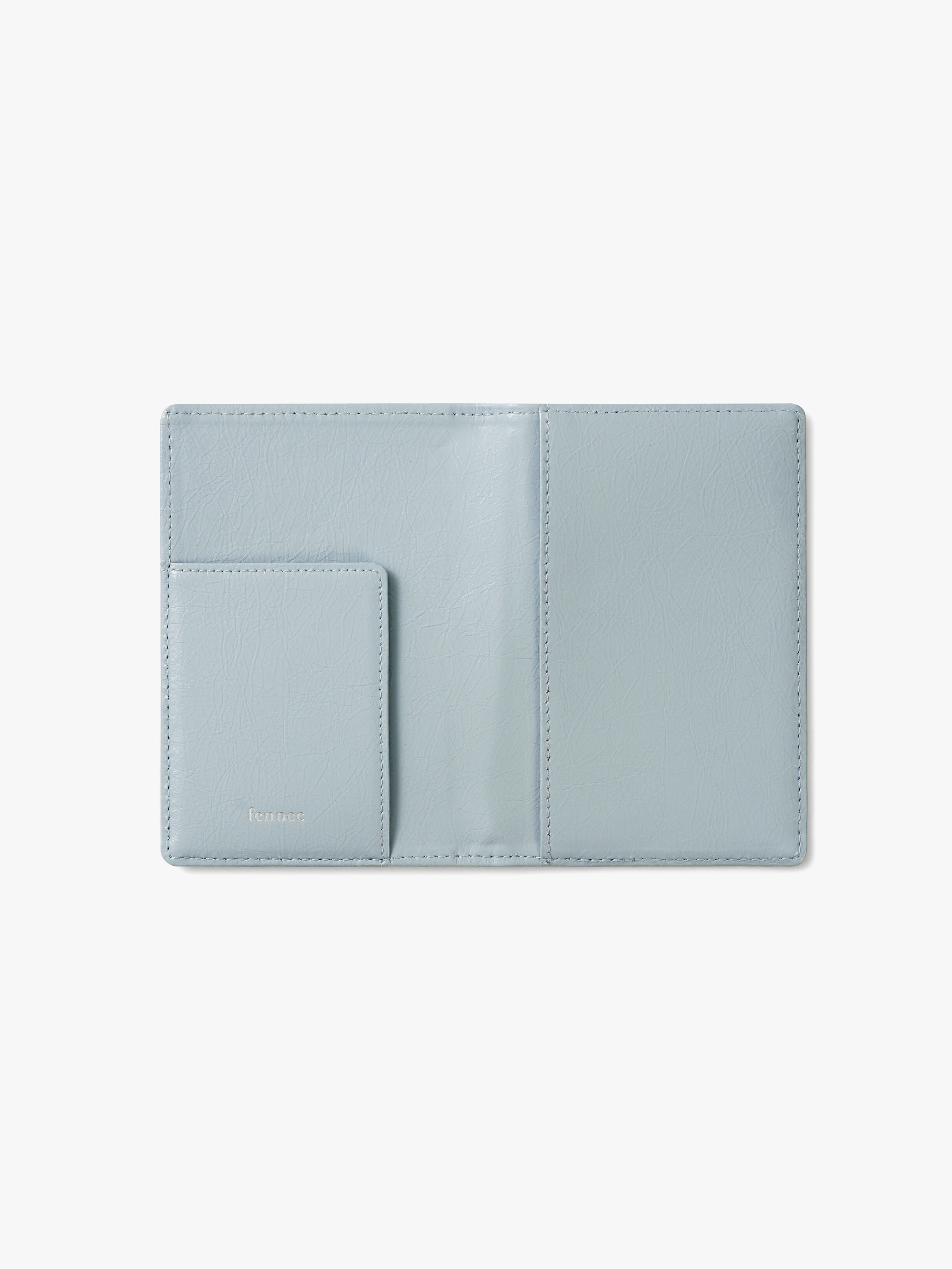 fennec - CRINKLE PASSPORT CASE (HAZE BLUE)