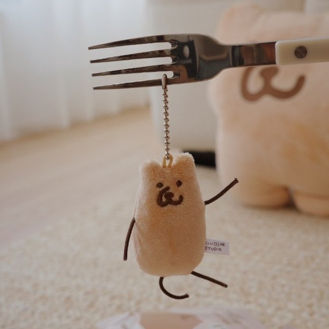 歪七扭八熊 小絨毛吊飾 盲包 5款隨機｜咻咻熊