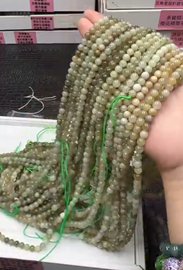 251201 - D12 6mm+頂級和田玉長頸鍊