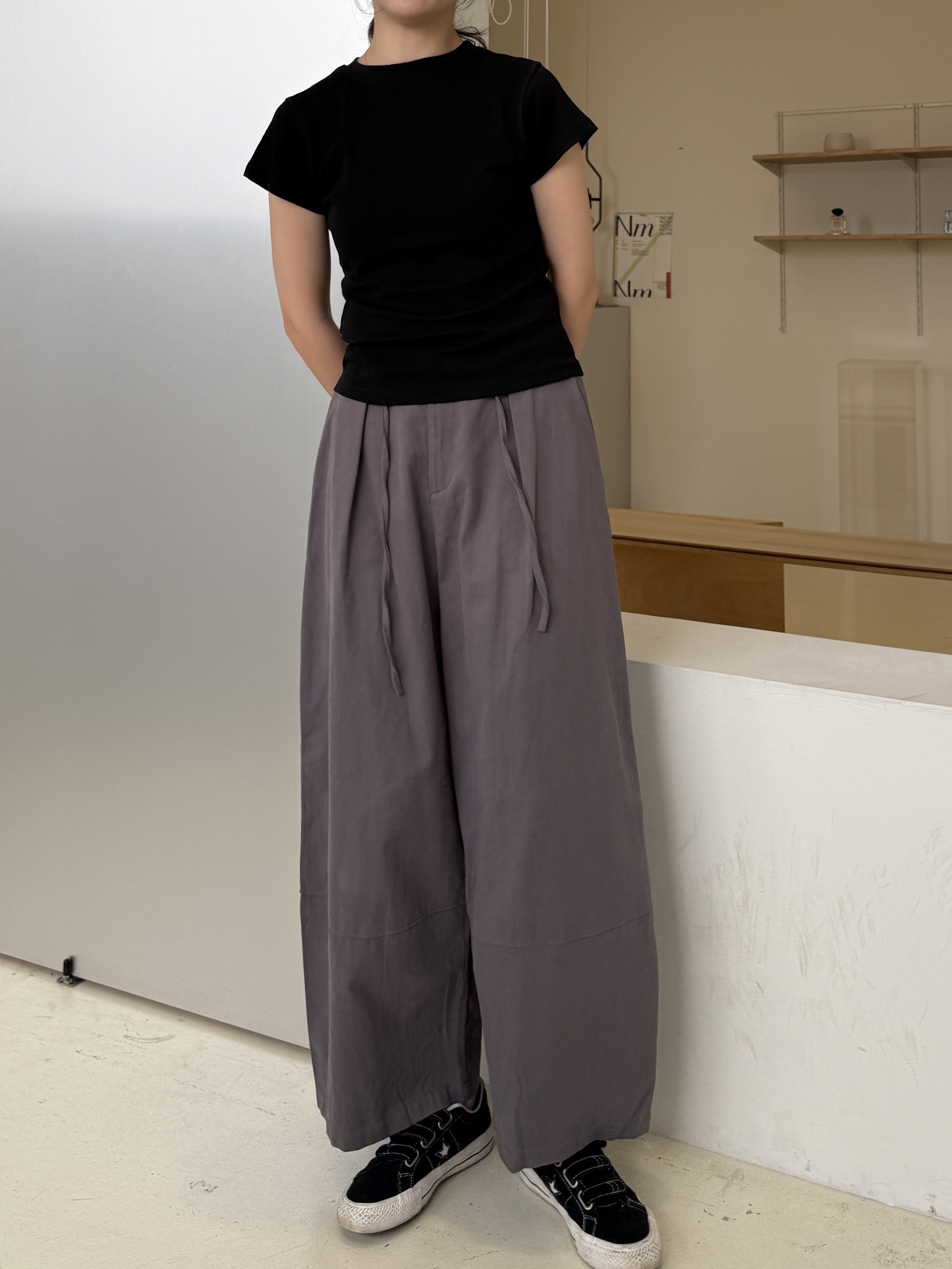 繭型休閒褲*2色