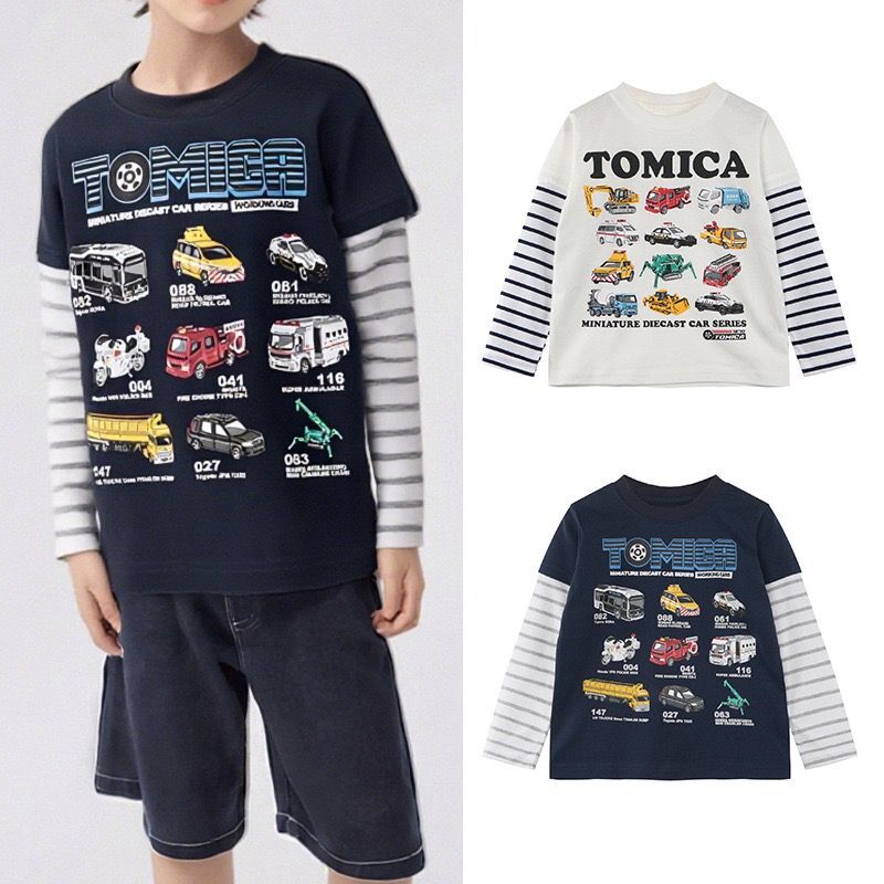 2025 Tomica 男童假兩件長袖Tee 100-150cm