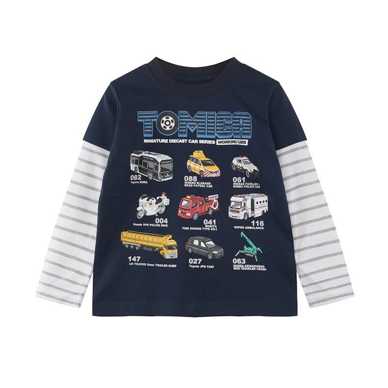 2025 Tomica 男童假兩件長袖Tee 100-150cm