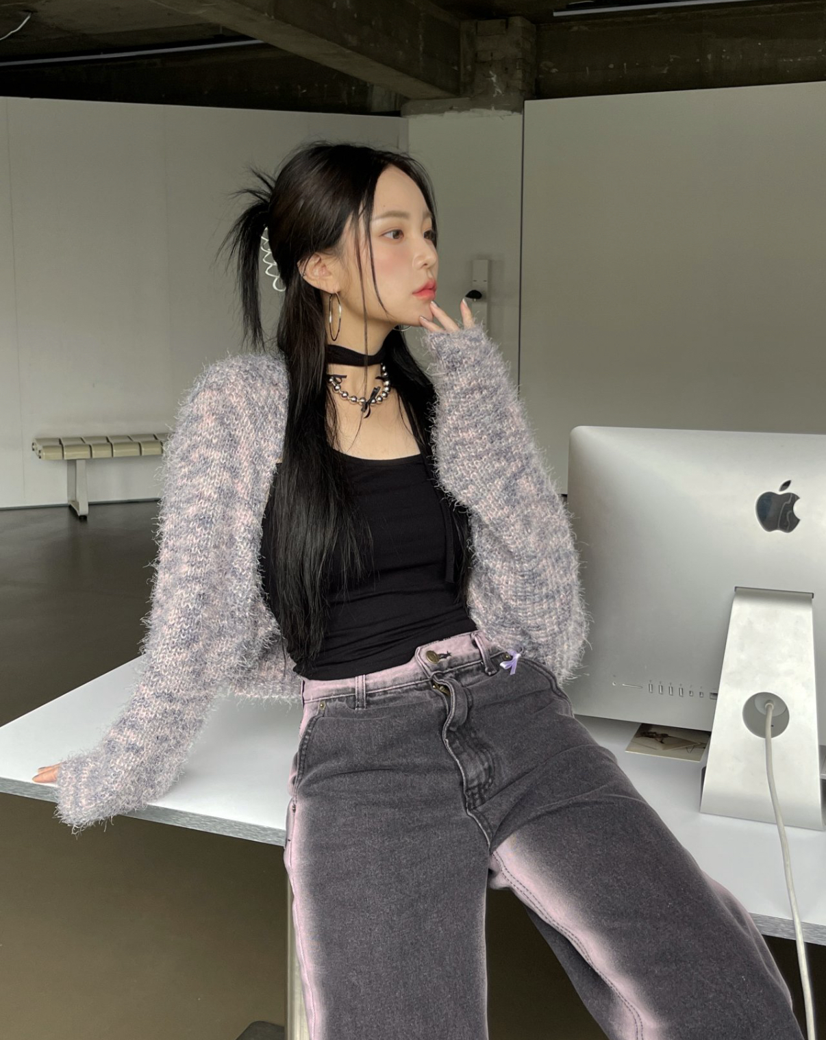 KR MIXED CROP CARDIGAN (5 COLORS)