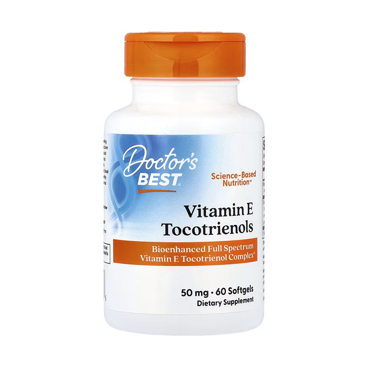 Doctor's Best, Vitamin E Tocotrienols with TocoGaia Ultra, 50 mg, 60 Softgels