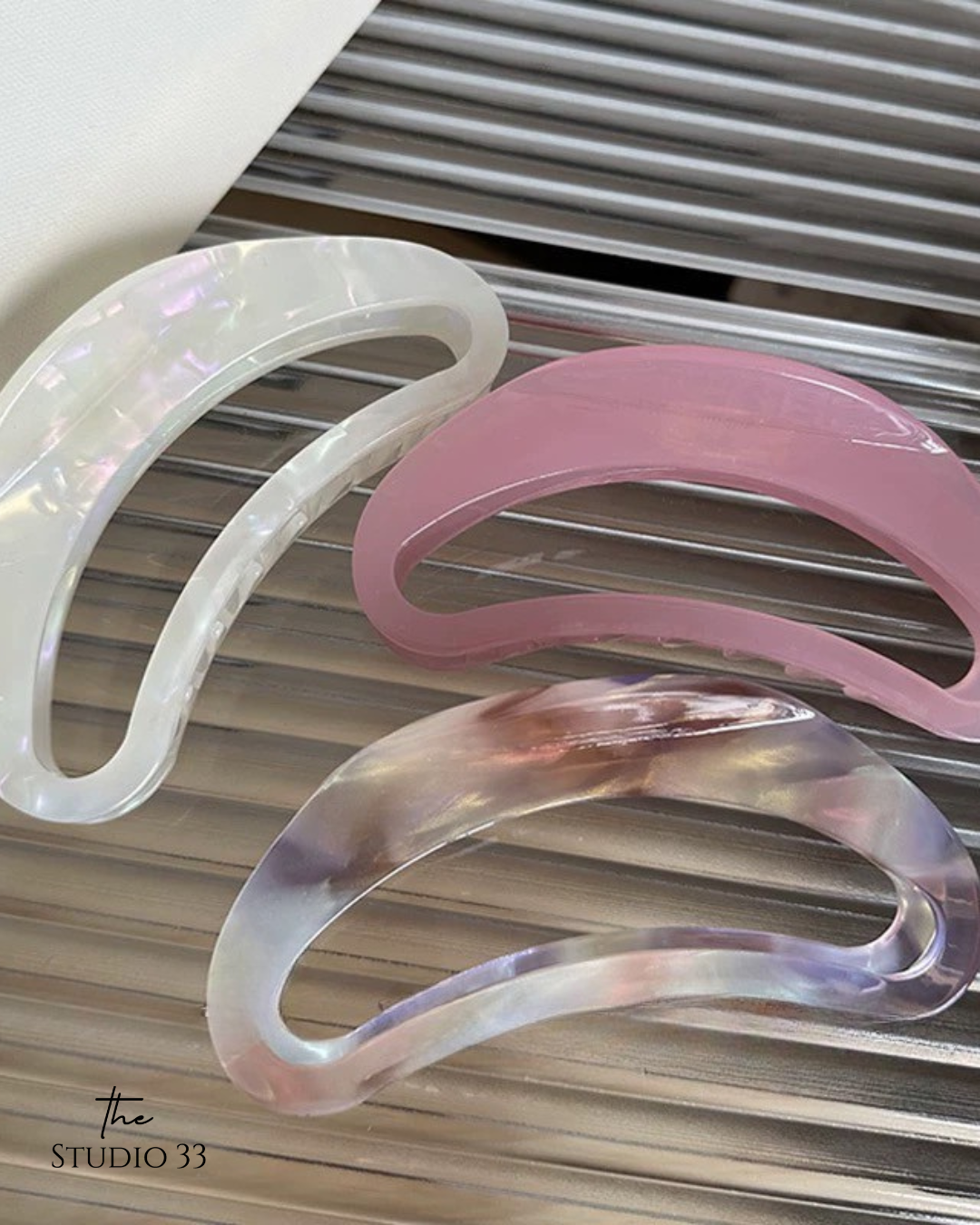 法式小號醋酸髮抓夾 (特價)