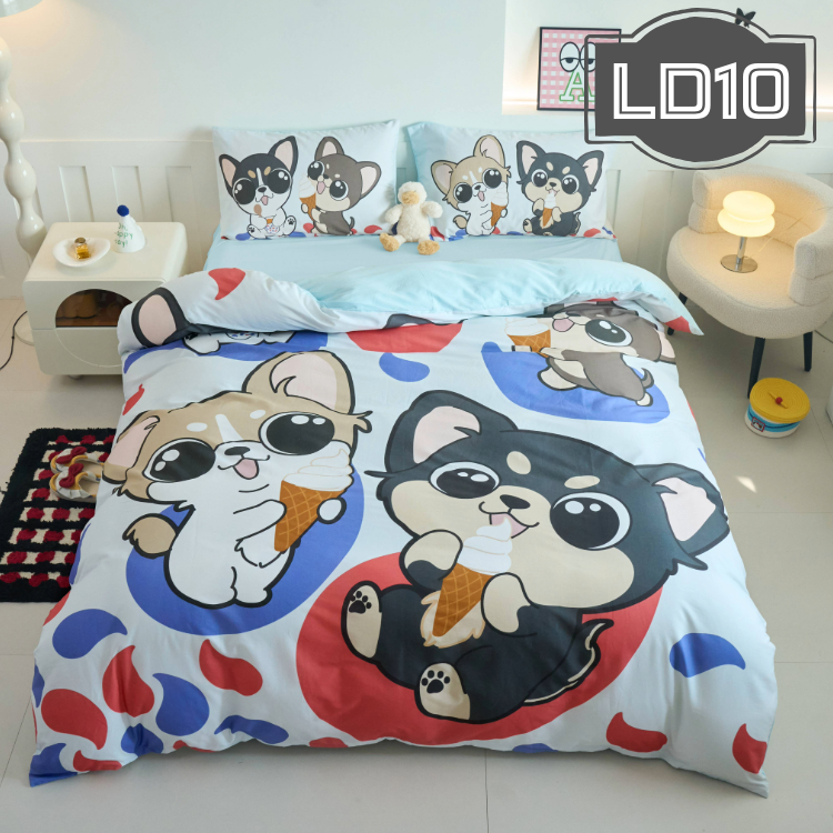 香港插畫師聯乘系列-2000針全棉床品4件套裝 LD10