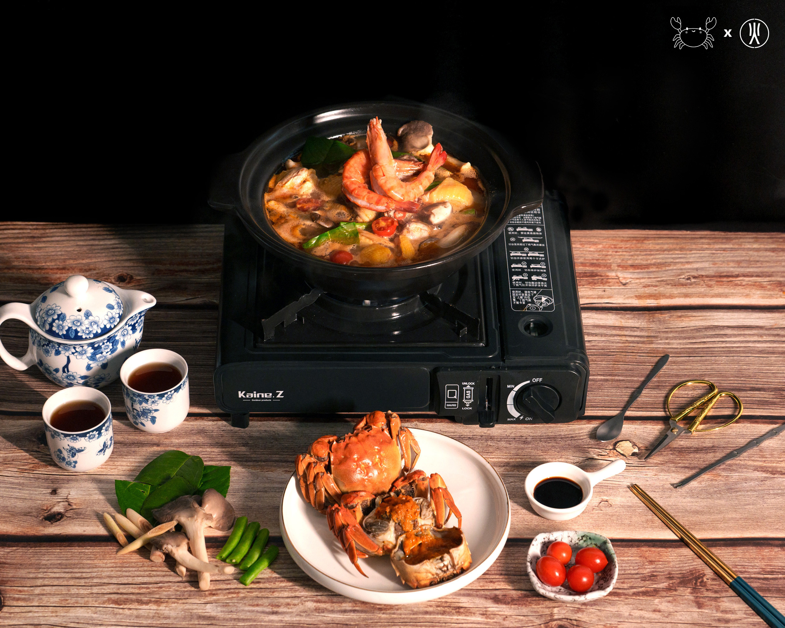 太湖大閘蟹煲仔套餐4人份