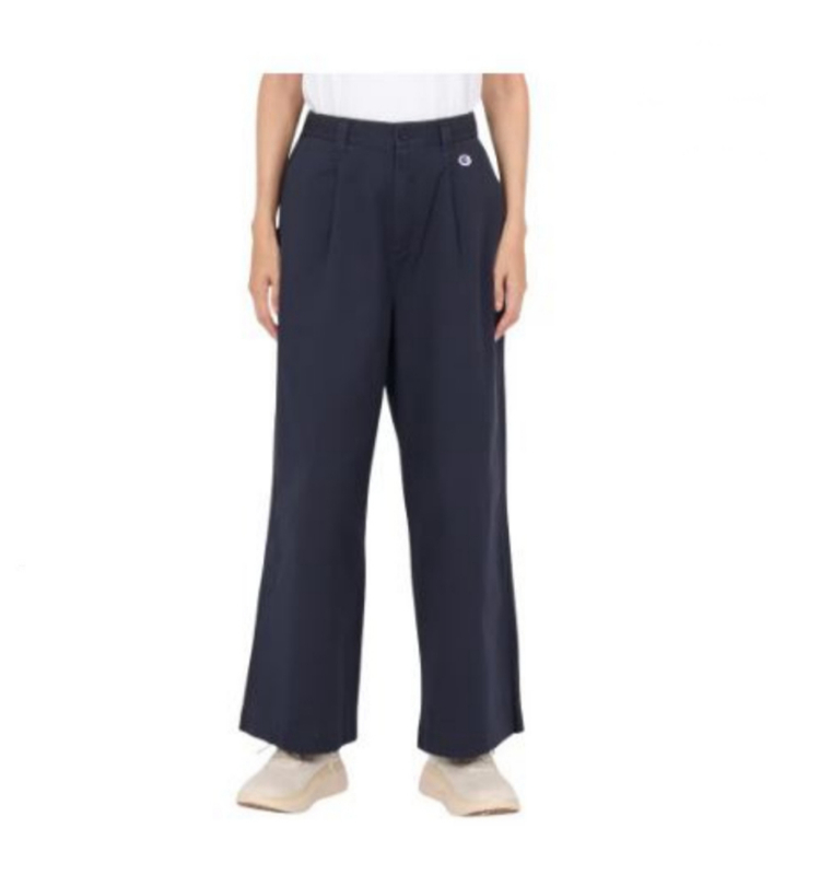 女款-CASUAL 寬版工裝褲-深藍色（CW-C203-386）