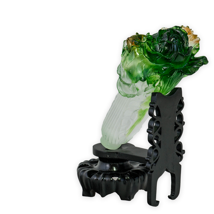 鹿港窯禮品館|琉璃 翠玉白菜