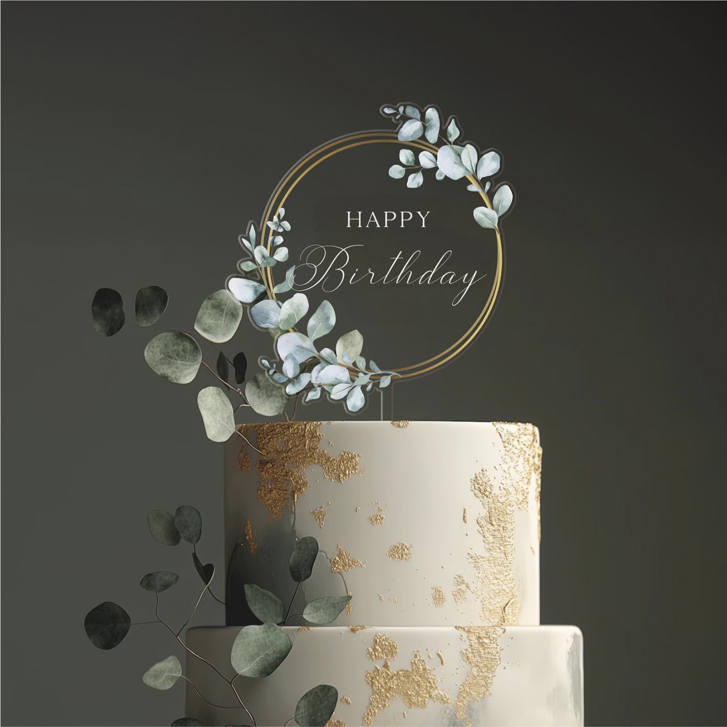 ins透明亞克力蛋糕装飾插牌