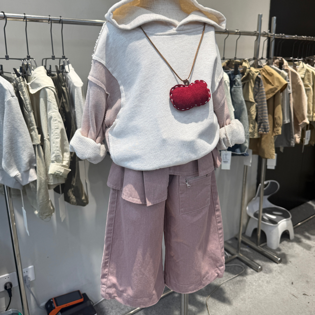 25秋 粉色造型工裝褲