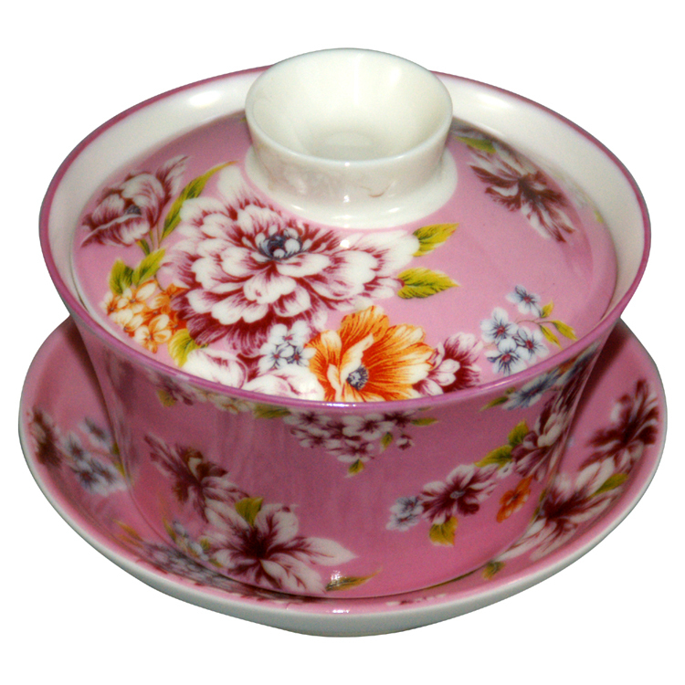 鹿港窯禮品館｜陶瓷 台灣紅牡丹小蓋杯 居家生活用品 MIT