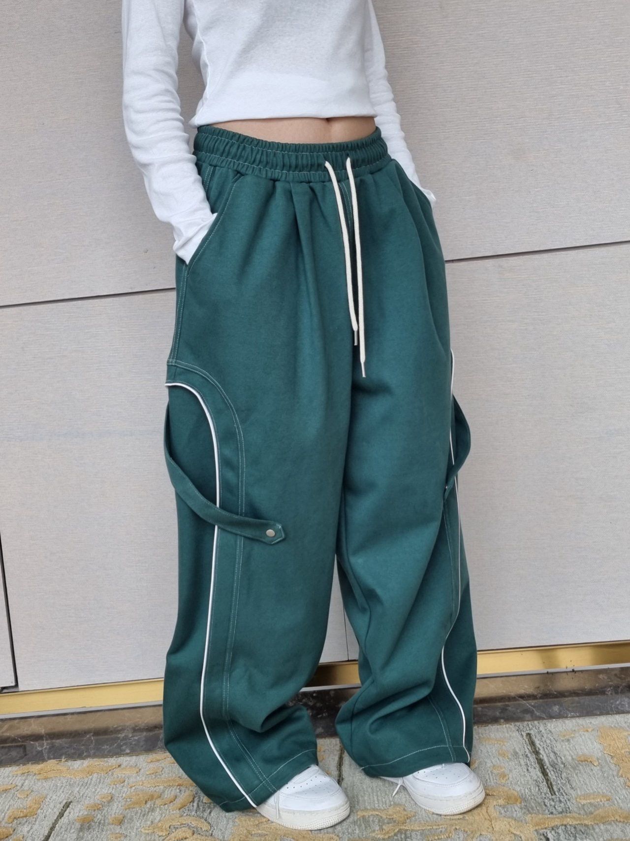 淨色可束腳運動褲 TAC-0284P