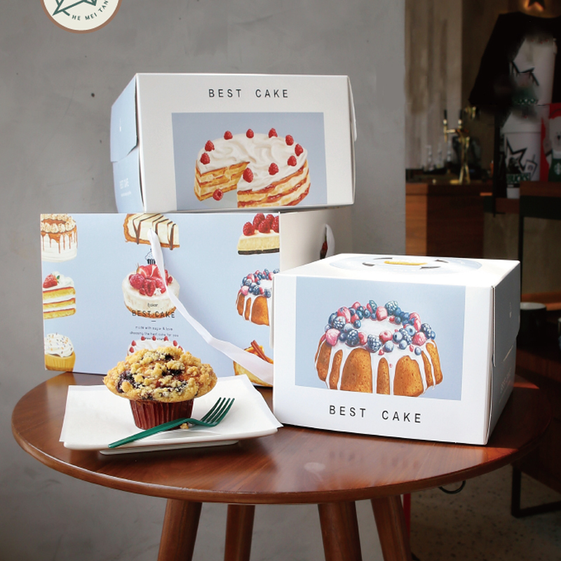 [6寸] 厚身手提蛋糕盒