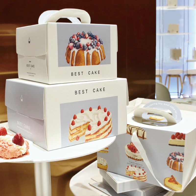 [6寸] 厚身手提蛋糕盒