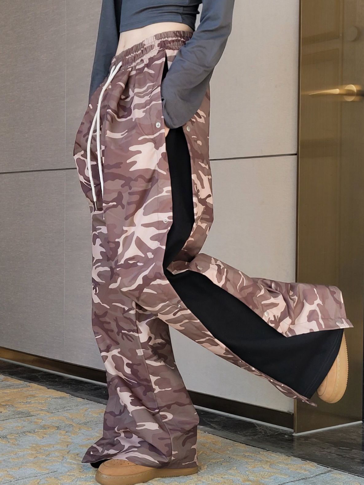 拼迷彩運動褲 TAC-0286P