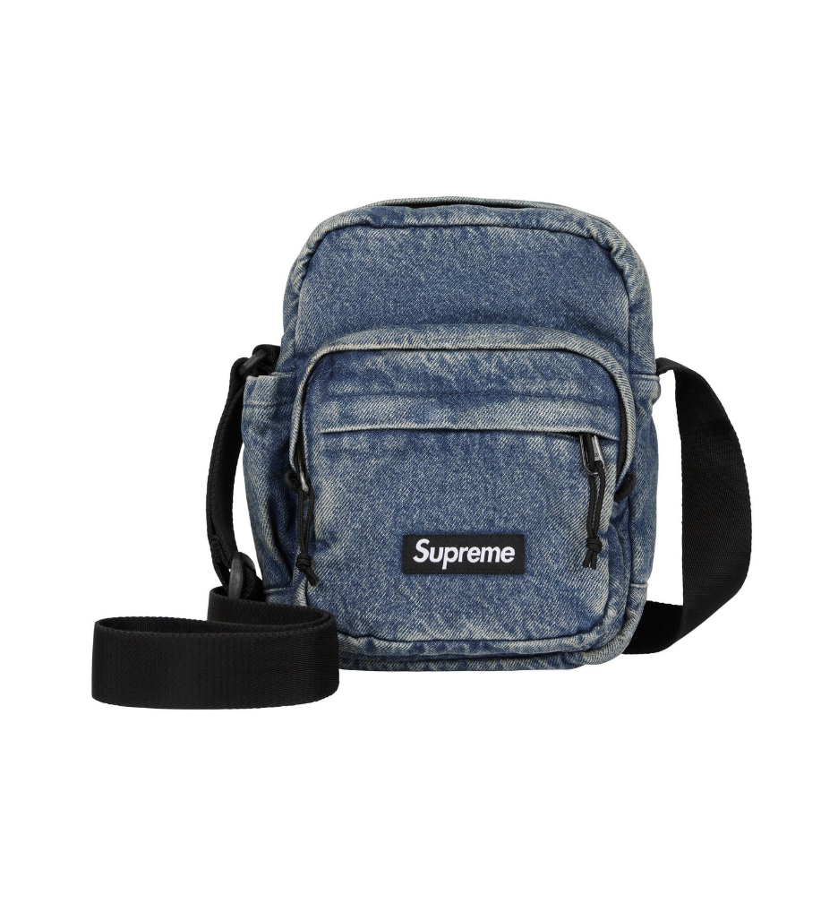バッグ Supreme Denim Shoulder Bag Indigo Supreme Denim Shoulder Bag Washed Indigo - FW25 - US