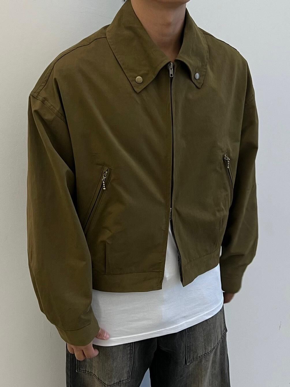 淨色反領拉鍊外套 PULSE-162JK