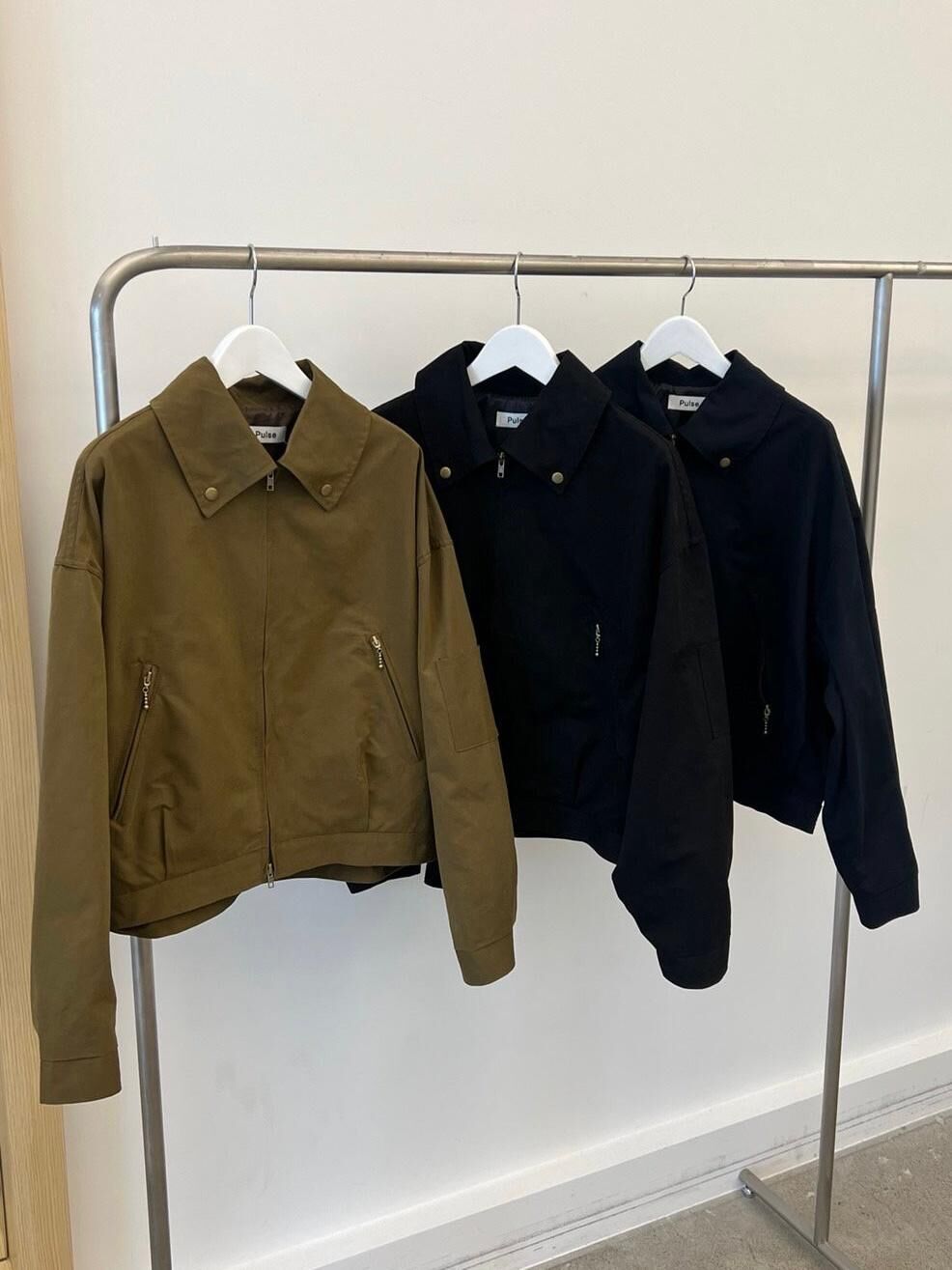 淨色反領拉鍊外套 PULSE-162JK