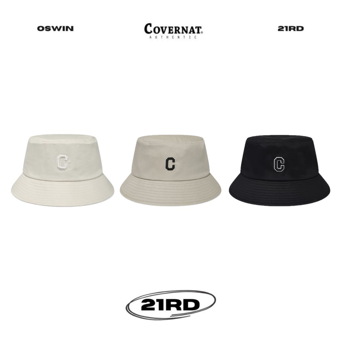 韓國 COVERNAT 經典LOGO 漁夫帽