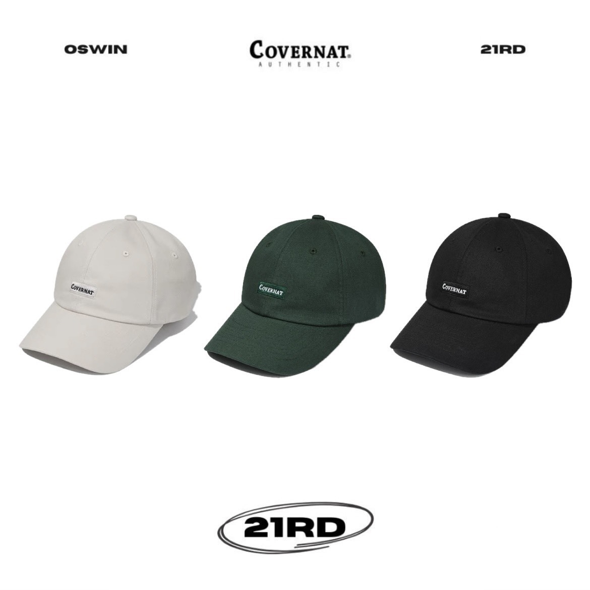 韓國 COVERNAT 經典LOGO刺繡 棒球帽