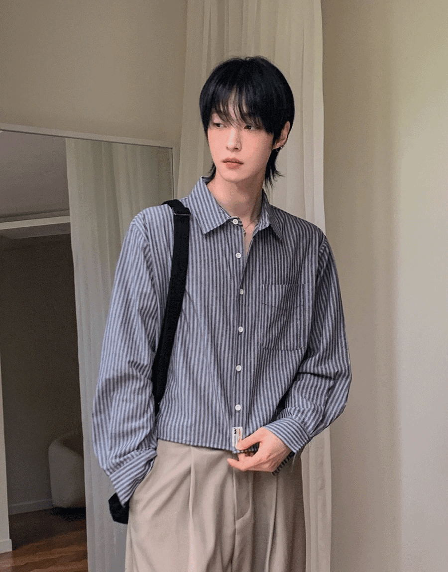 Pair 繫帶短款襯衫