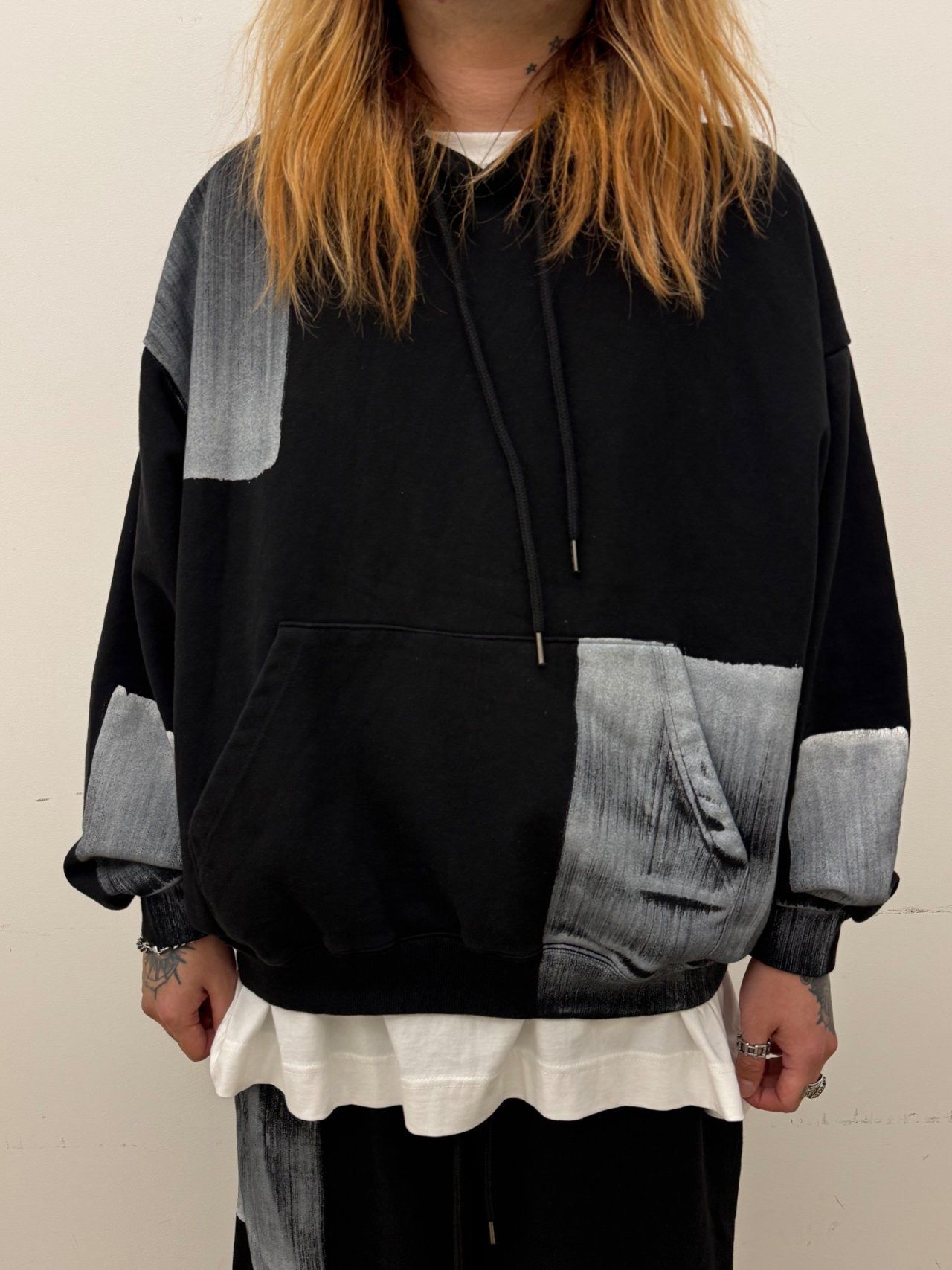 拼色連帽衛衣 GLAMOUR-107T