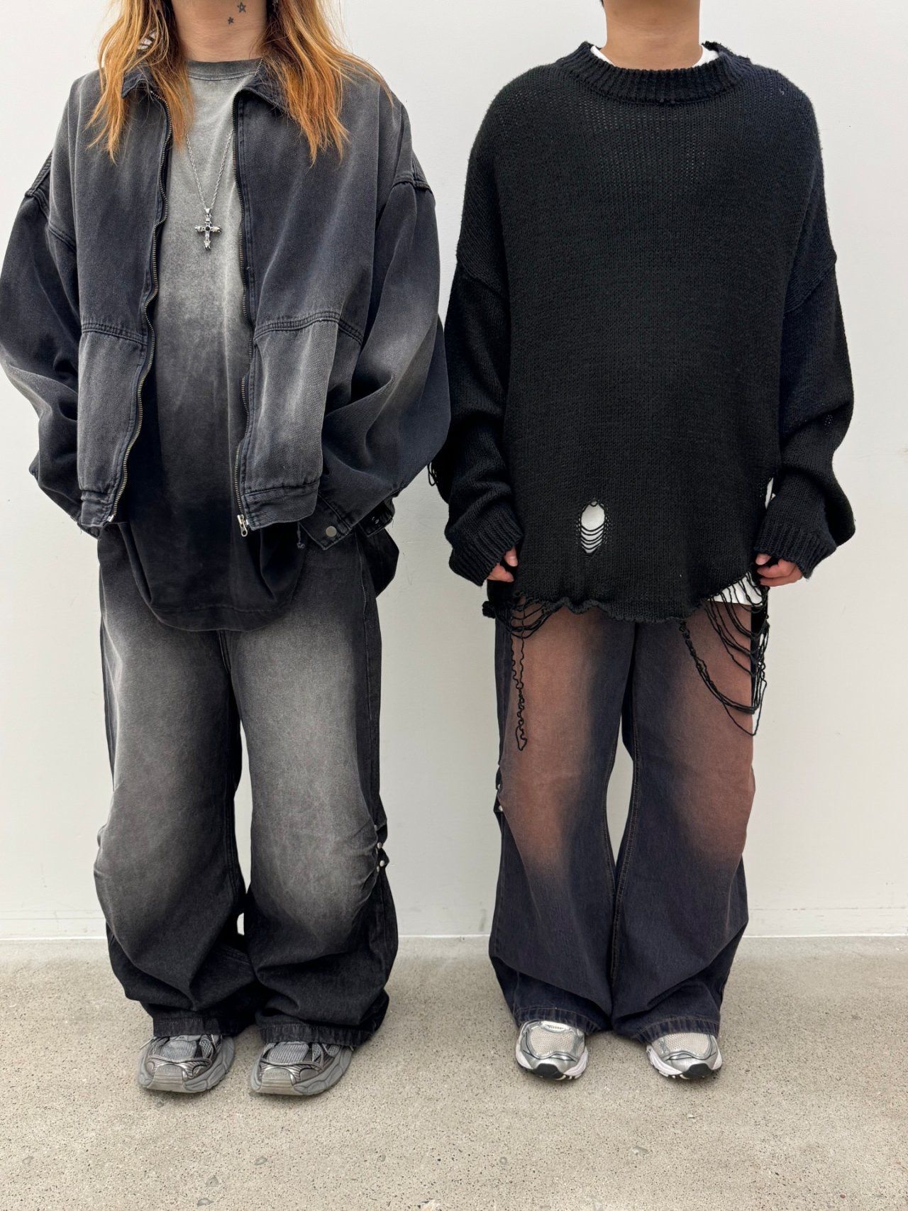 洗水淨色鬆身牛仔褲 GLAMOUR-109P