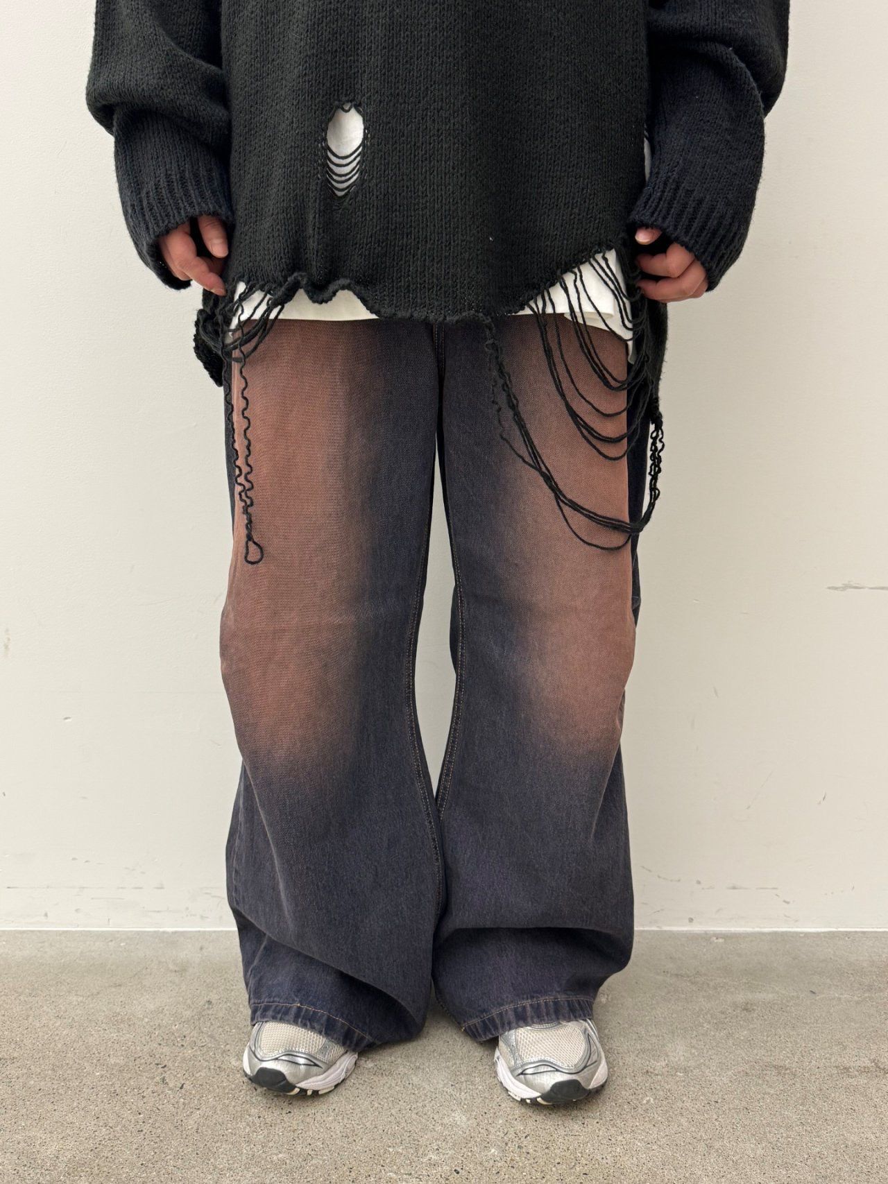 洗水淨色鬆身牛仔褲 GLAMOUR-109P