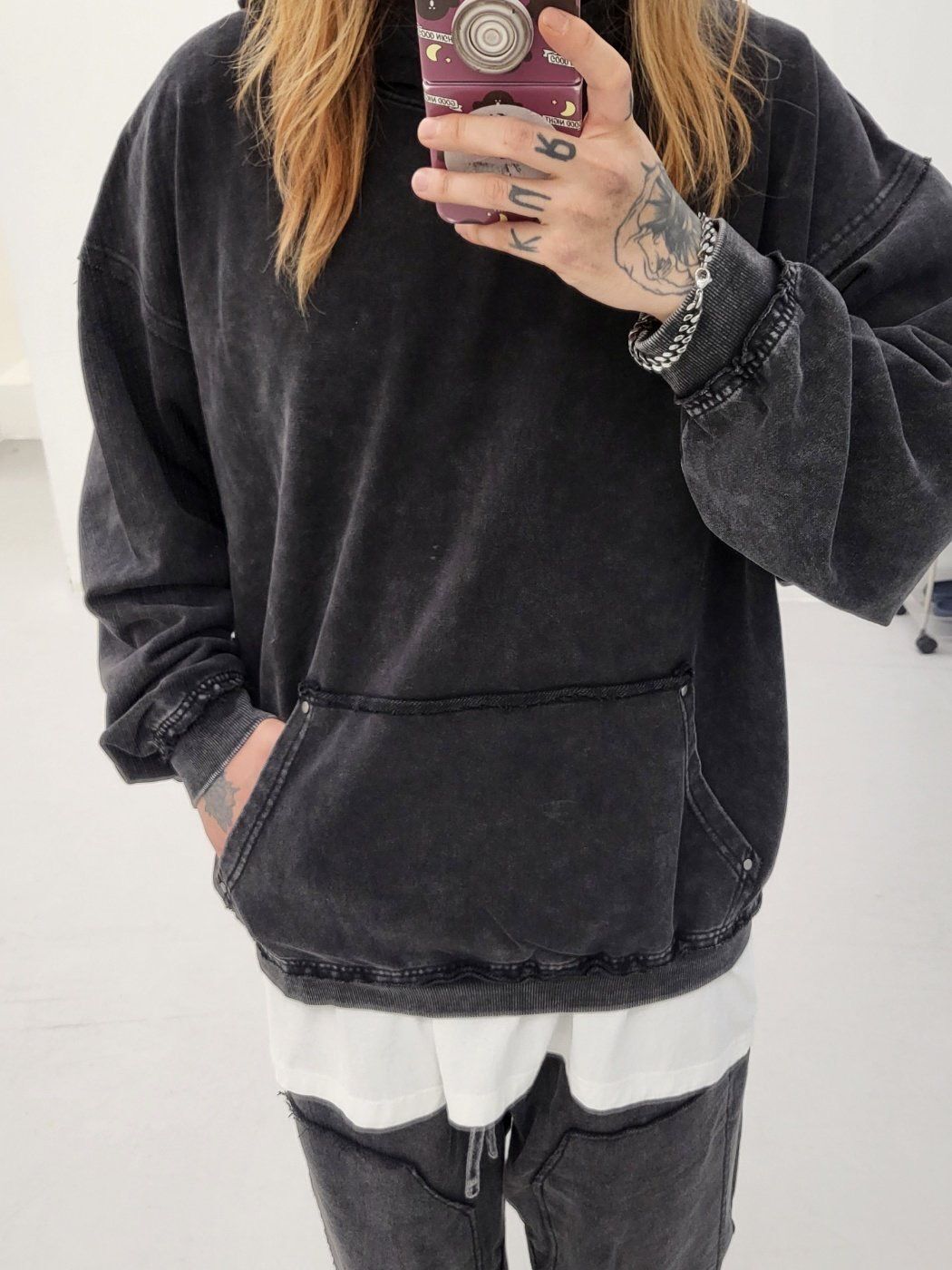 洗水淨色連帽衛衣 GLAMOUR-111T