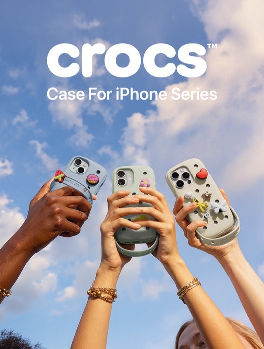 現貨 Crocs x SLBS 聯名限定 糖果調 矽膠 可調整式 手把 手機 保護套 iPhone16 15 Pro 洞洞 手機殼