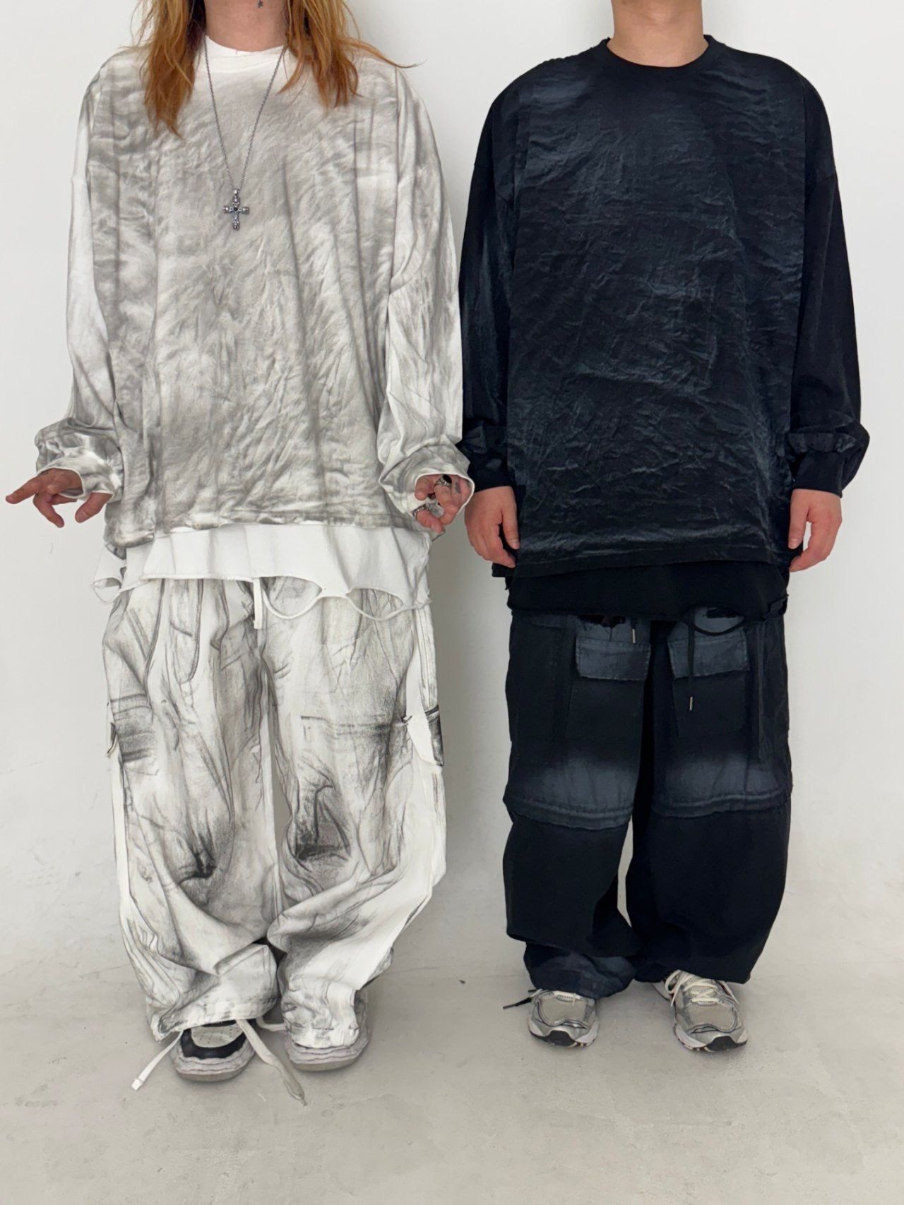 仿污淨色衛衣 GLAMOUR-117T