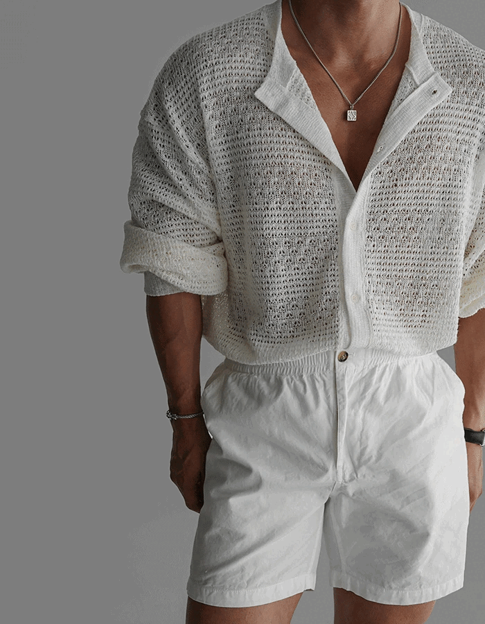 Niya 鉤針圓領開襟衫