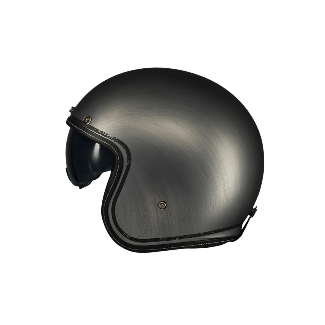 MT HELMETS LE MANS 2 SV S SCRATCHED CHROME A2 MATT 消光面