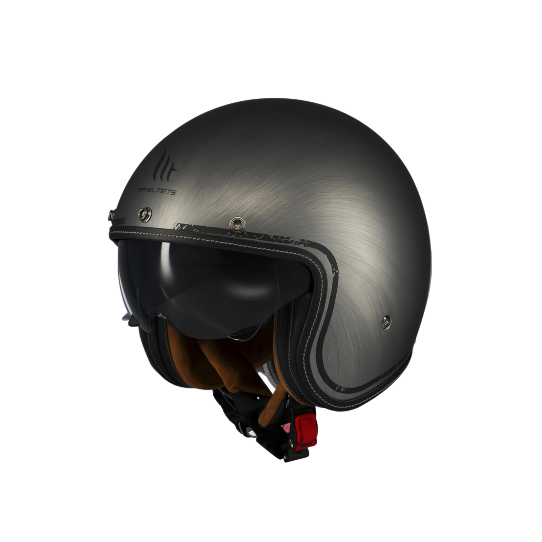 MT HELMETS LE MANS 2 SV S SCRATCHED CHROME A2 MATT 消光面