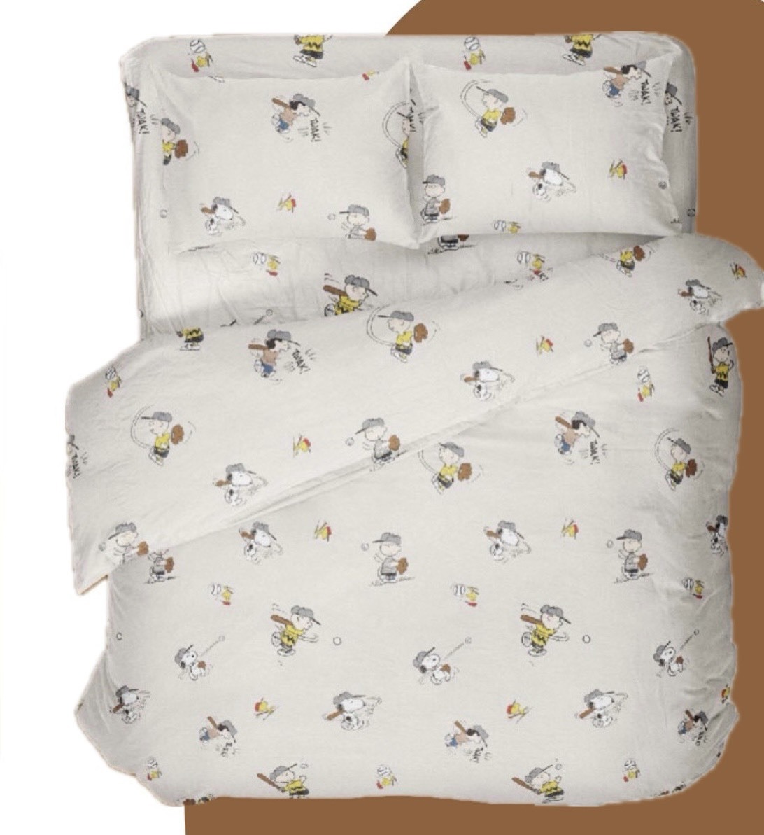 SNOOPY床包兩用被組 | 天使天絲 | SN110棒球大聯盟