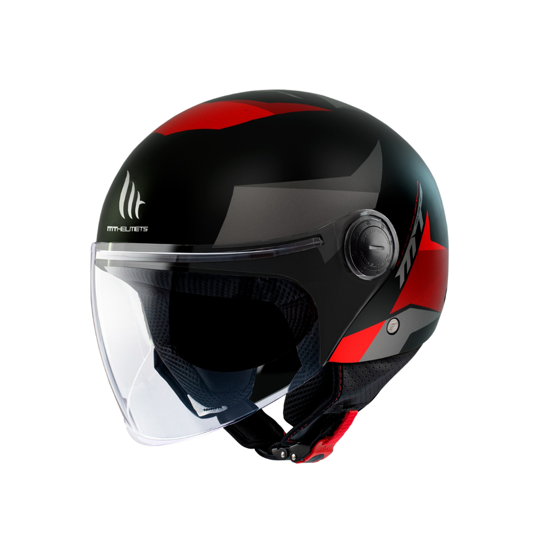 MT HELMETS STREET S POKE B5 MATT RED 消光面 **XXS**