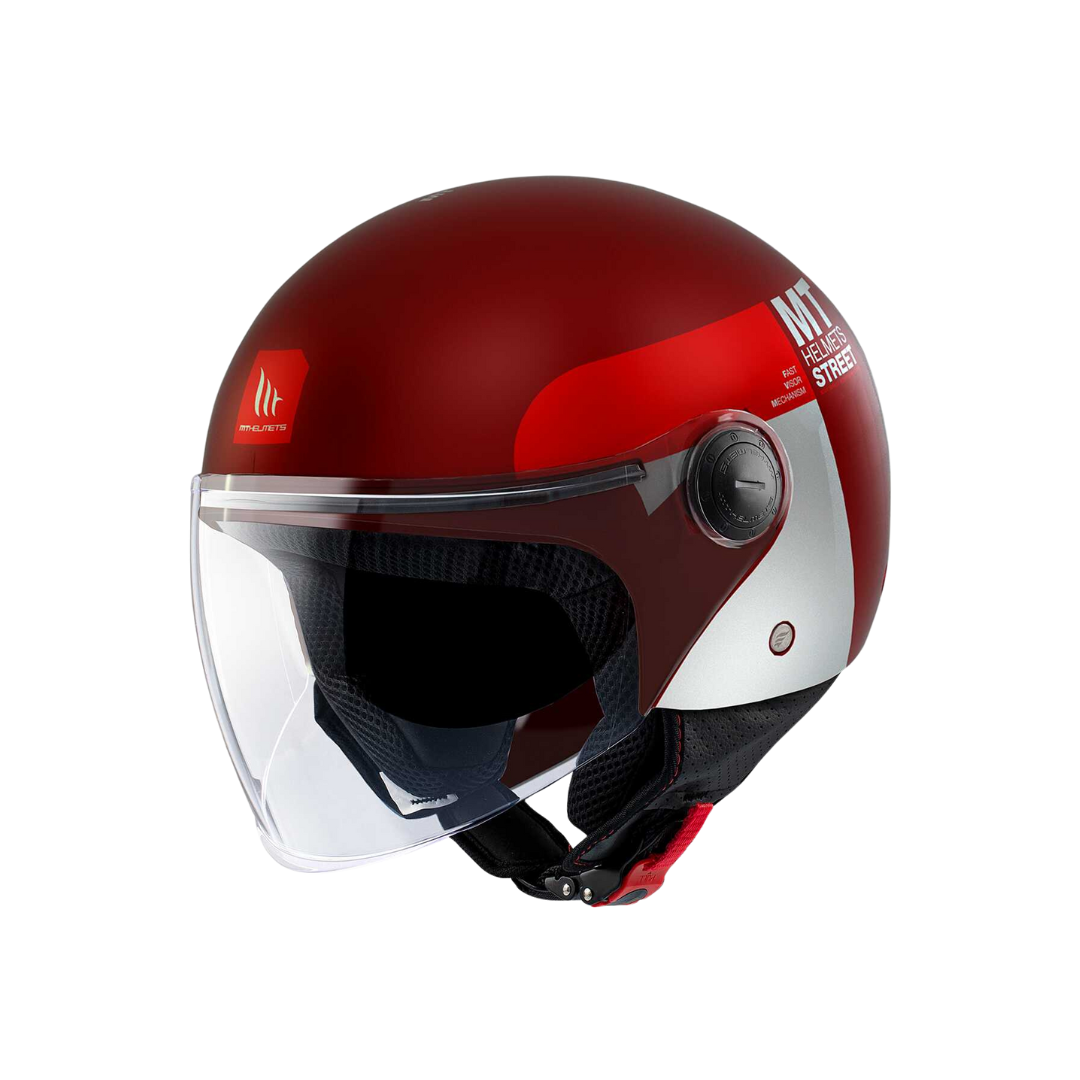 MT HELMETS STREET S INBOARD C5 MATT RED 消光面 **XXS**