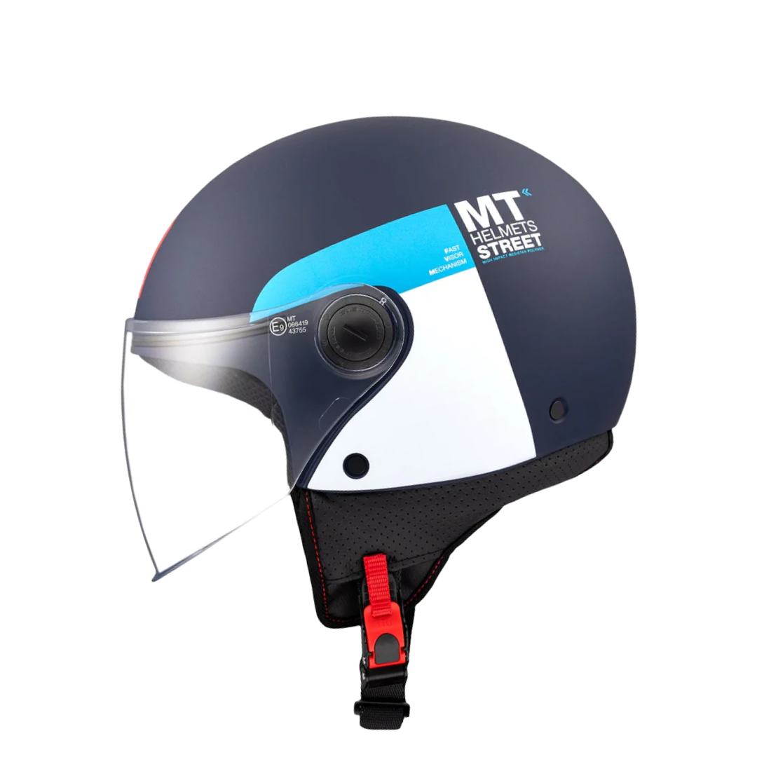 MT HELMETS STREET S INBOARD C7 MATT BLUE 消光面