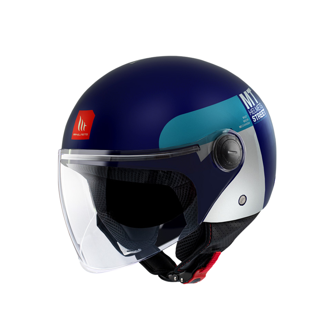 MT HELMETS STREET S INBOARD C7 MATT BLUE 消光面