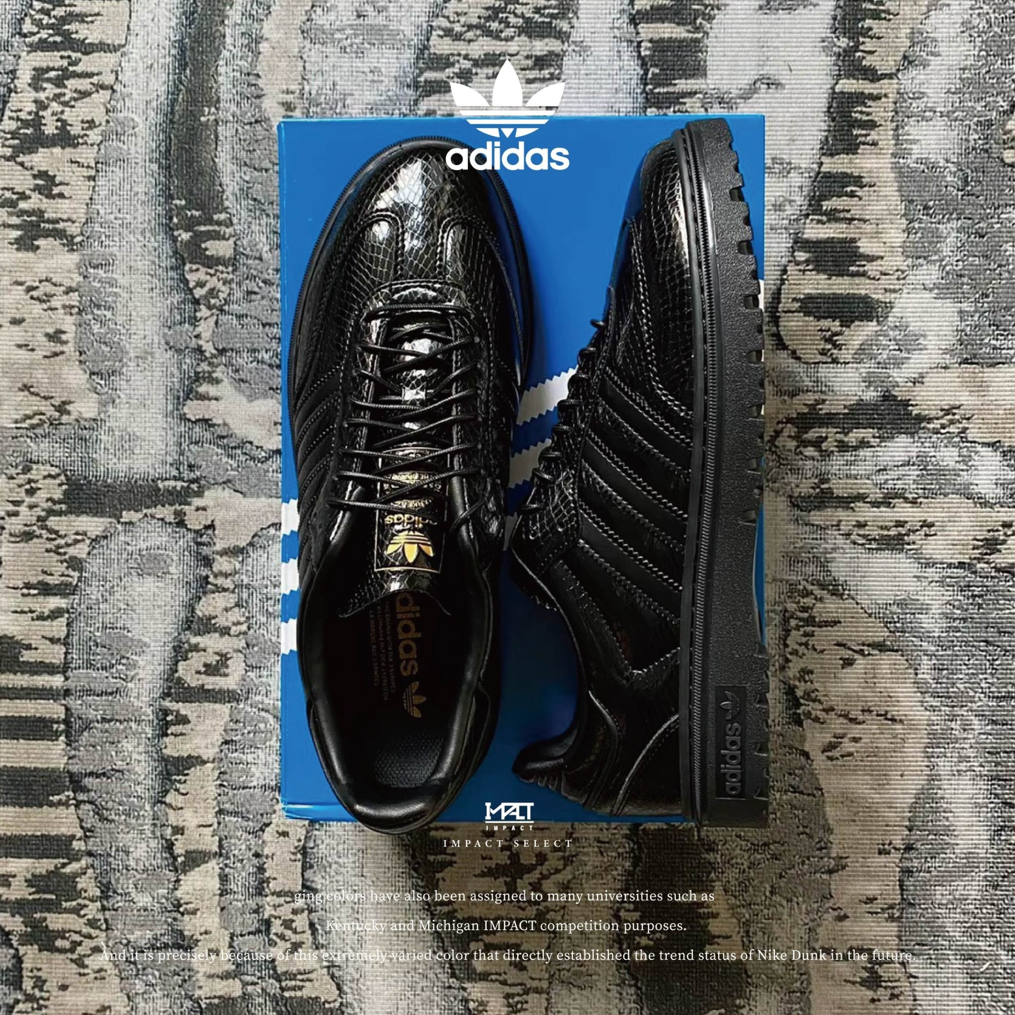 Adidas OG Samba WTR 蛇紋皮革德訓鞋 KI6278